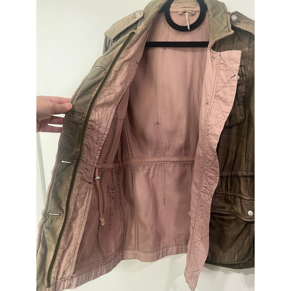 Free People Women's Not Your Brothers Surplus Jacket Military Army Cargo Size S - Picture 11 of 12